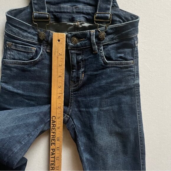 Guess bin overalls jumper skinny denim jeans Sz 24 - Picture 10 of 13